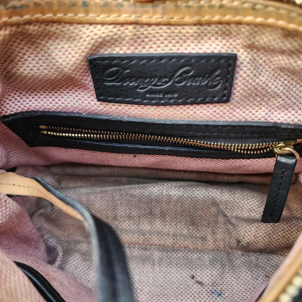Dooney & Bourke Small Black Pebbled Leather Hobo Shoulder Bag